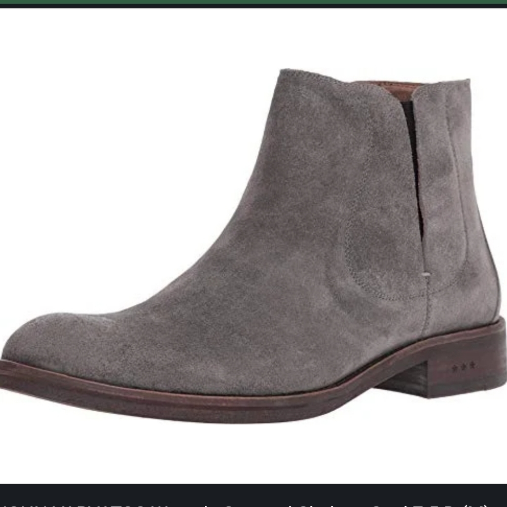 JOHN VARVATOS Waverly Covered Chelsea Coal 11.5 D (M)